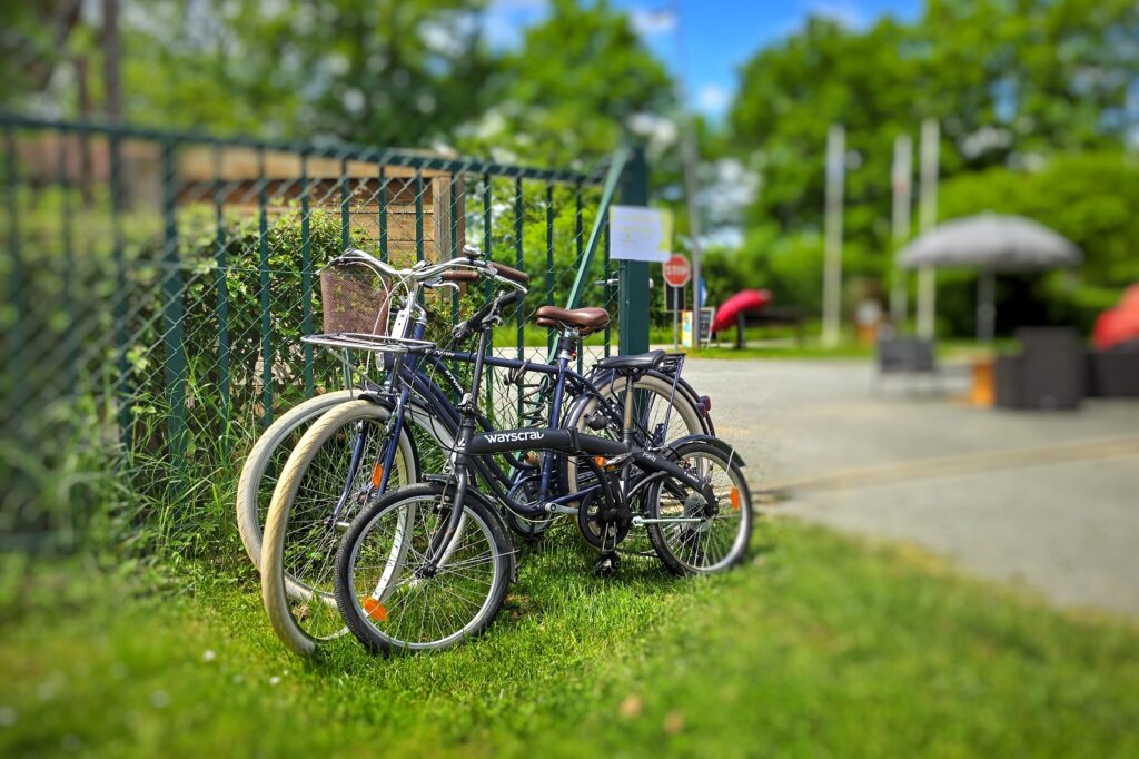 Bikes available at Aix Pommiers Camping