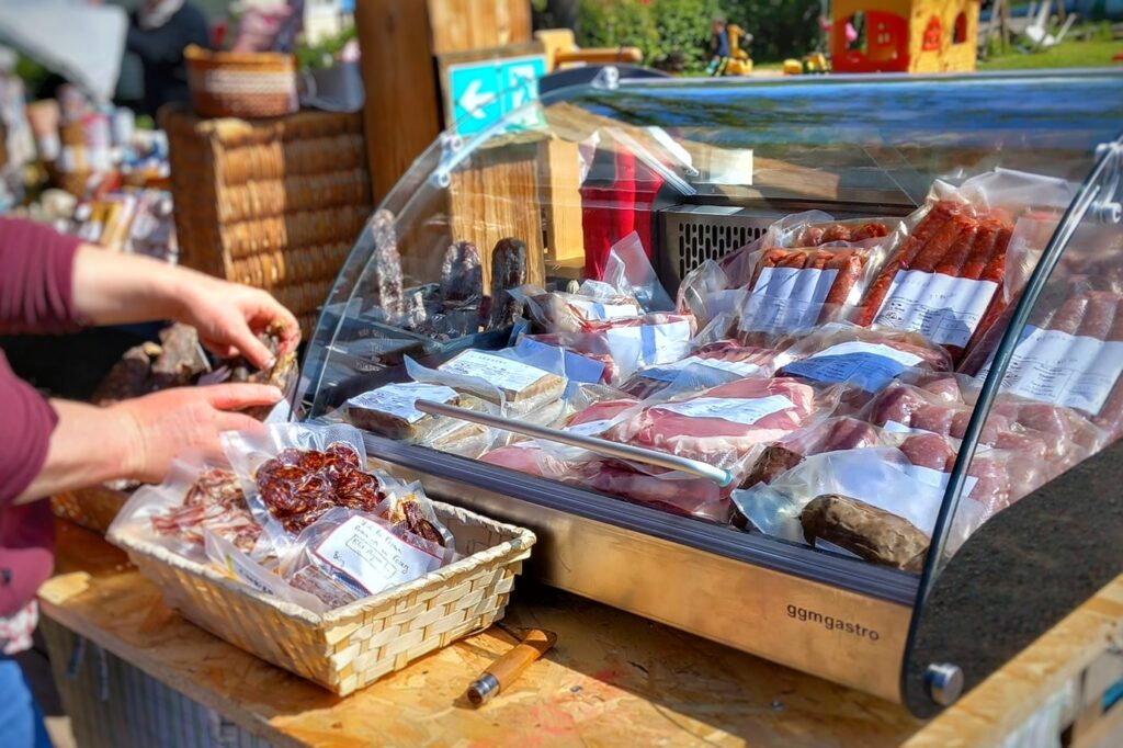 The local market at Camping Aix Pommiers