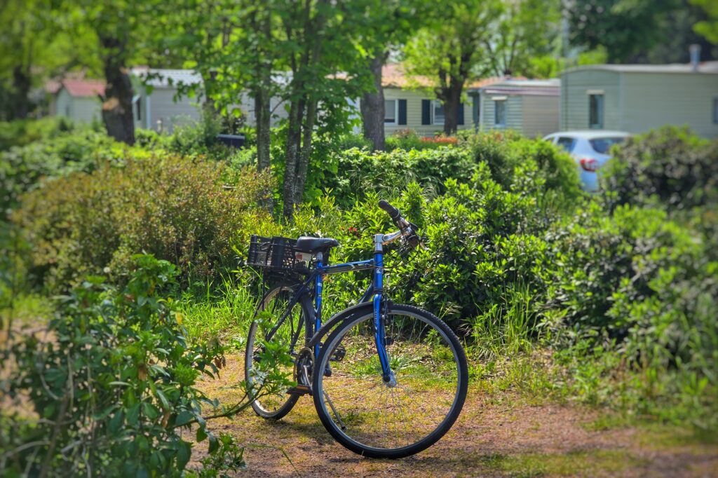 Bikes available at the reception of Aix Camping