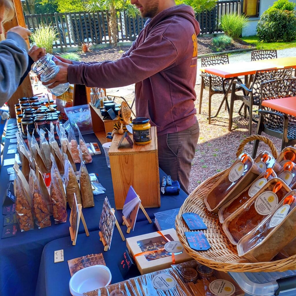 The Aix camping local market